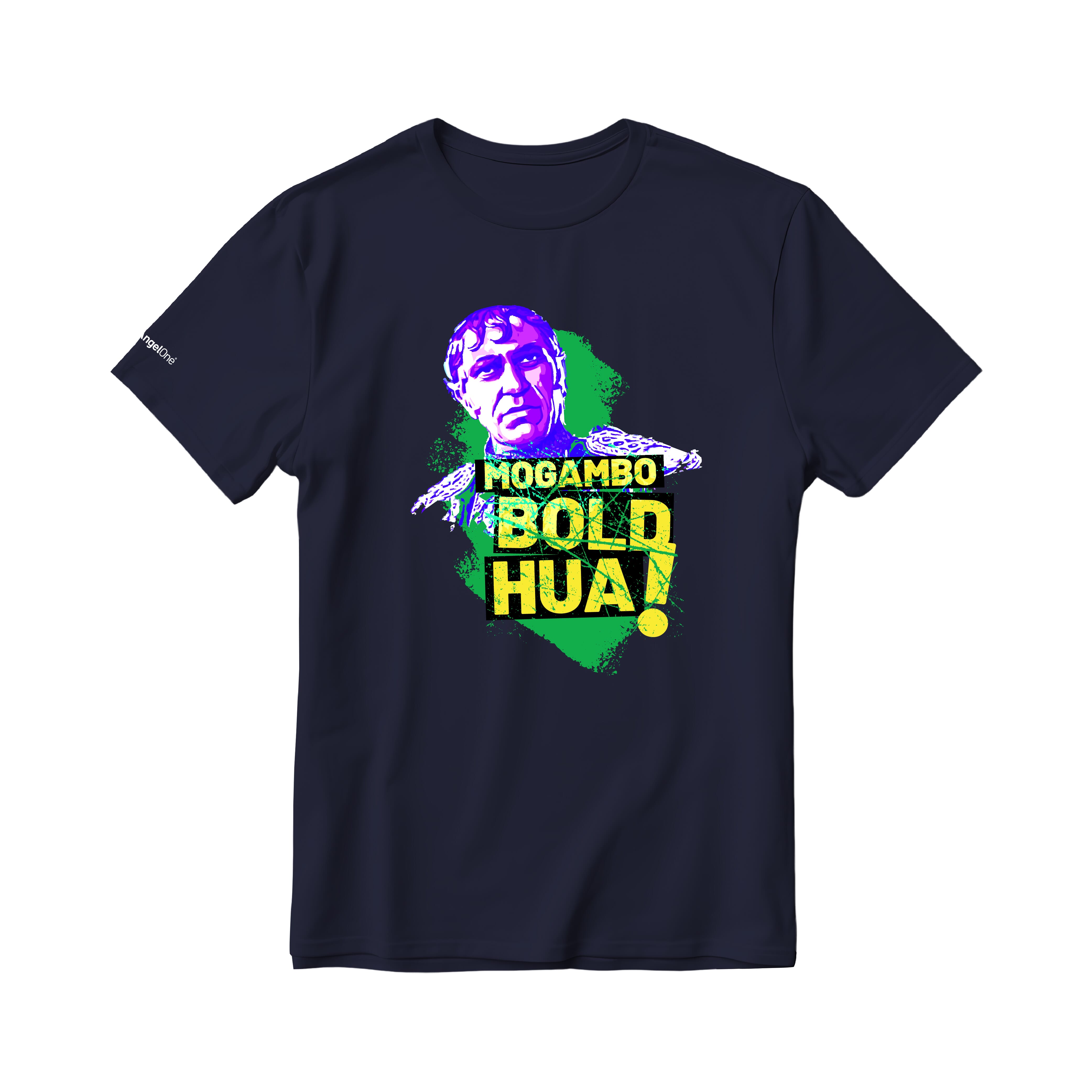 Mogambo Bold Hua Unisex  Round Neck T-Shirt - Navy Blue